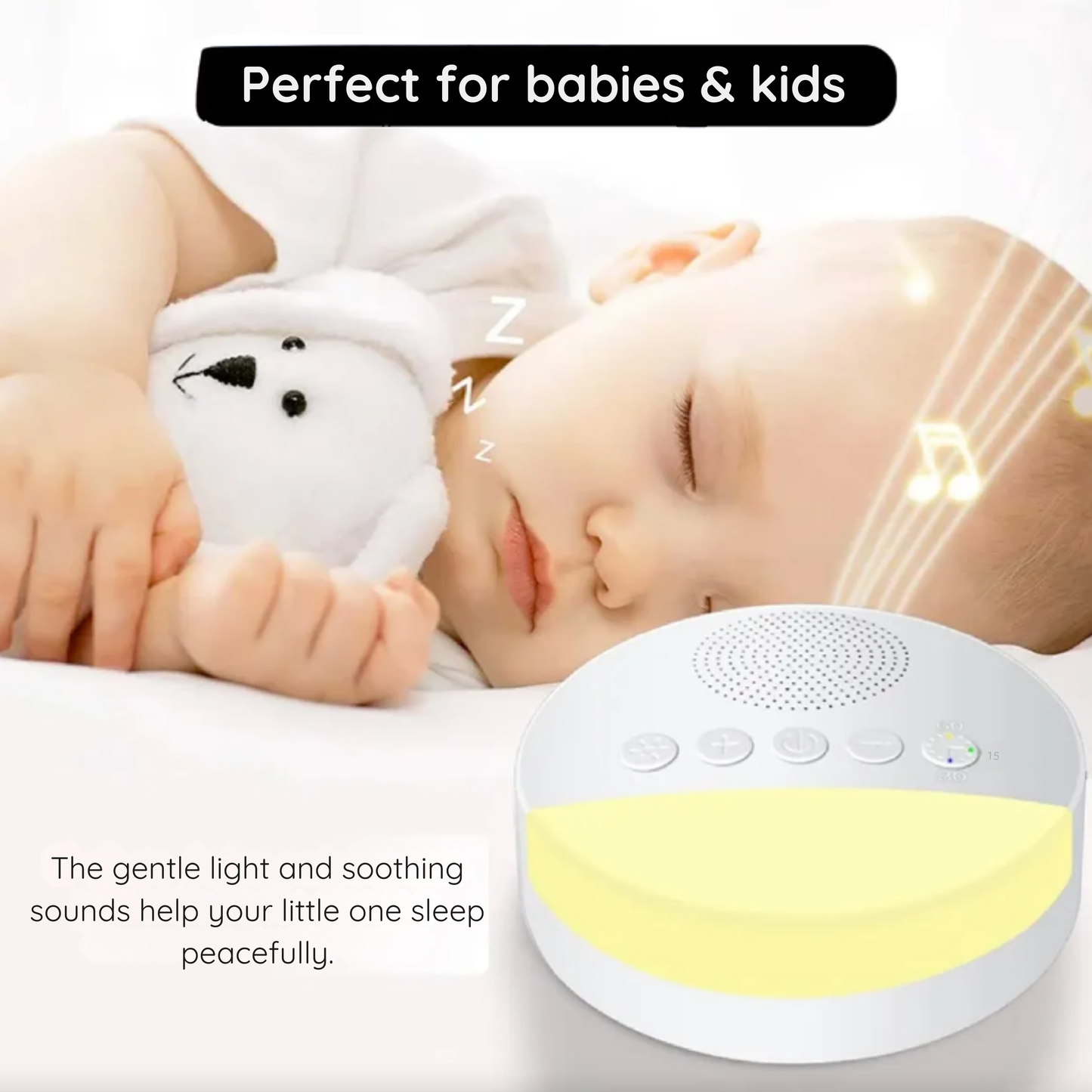White Noise Sleep Lamp with Soft Light &amp; Timer
