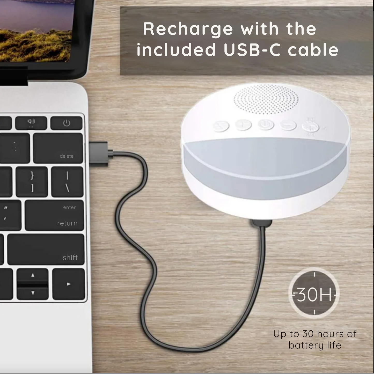 White Noise Sleep Lamp with Soft Light &amp; Timer